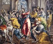 El Greco The Purification of the temple painting